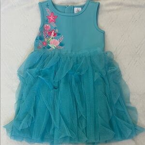 Disney Little Mermaid Teal Girls' Dress